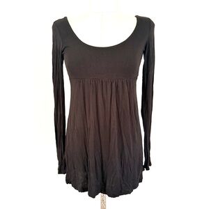 Vintage Y2K Black Long Sleeve Babydoll top twilightcore Elena Gilbert Bellaswan